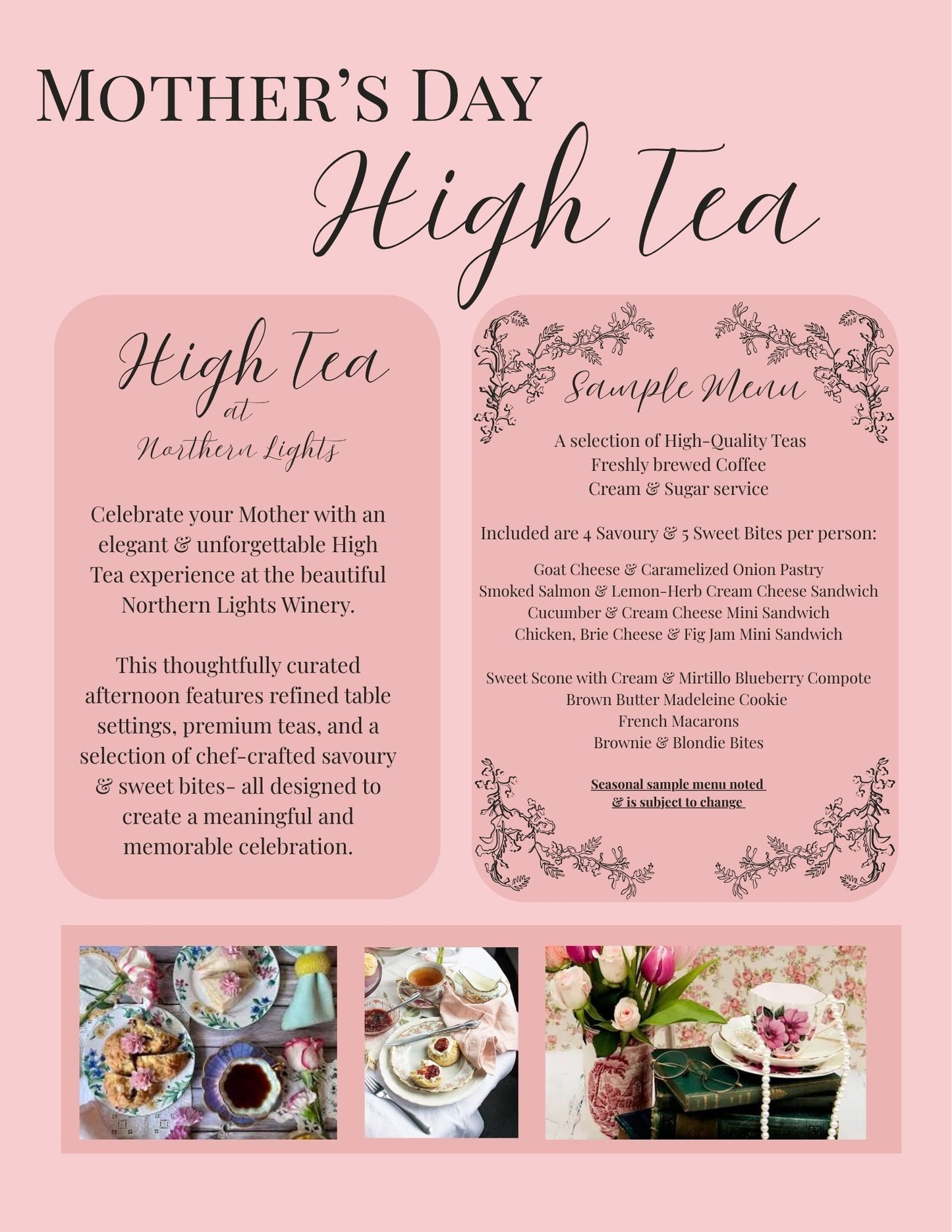 Mother's Day High Tea