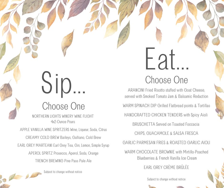 Fall into Autumn- Sip, Eat, Make
