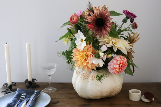 Floral Pumpkin Centrepiece Class